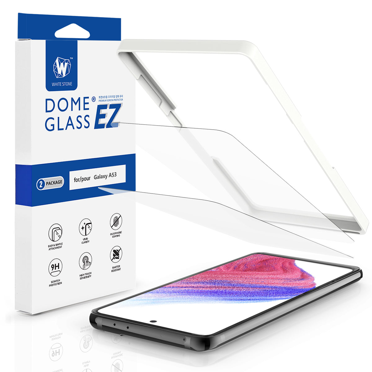 1-3PCS Tempered Glass For ZTE Blade A53 Pro 6.52 Protective Film ON  BladeA53 Plus A53Pro BladeA53Pro Screen Protector Cover