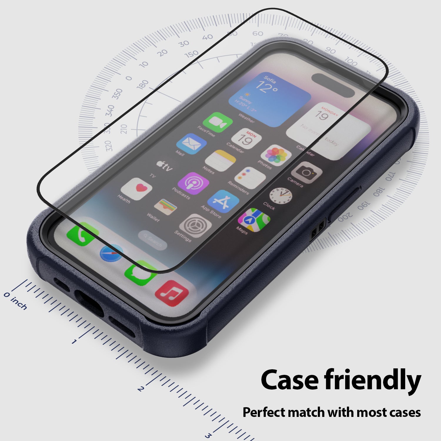 iPhone 13 Pro Max Dome Glass Tempered Glass Screen Protector (6.7) –  Whitestonedome
