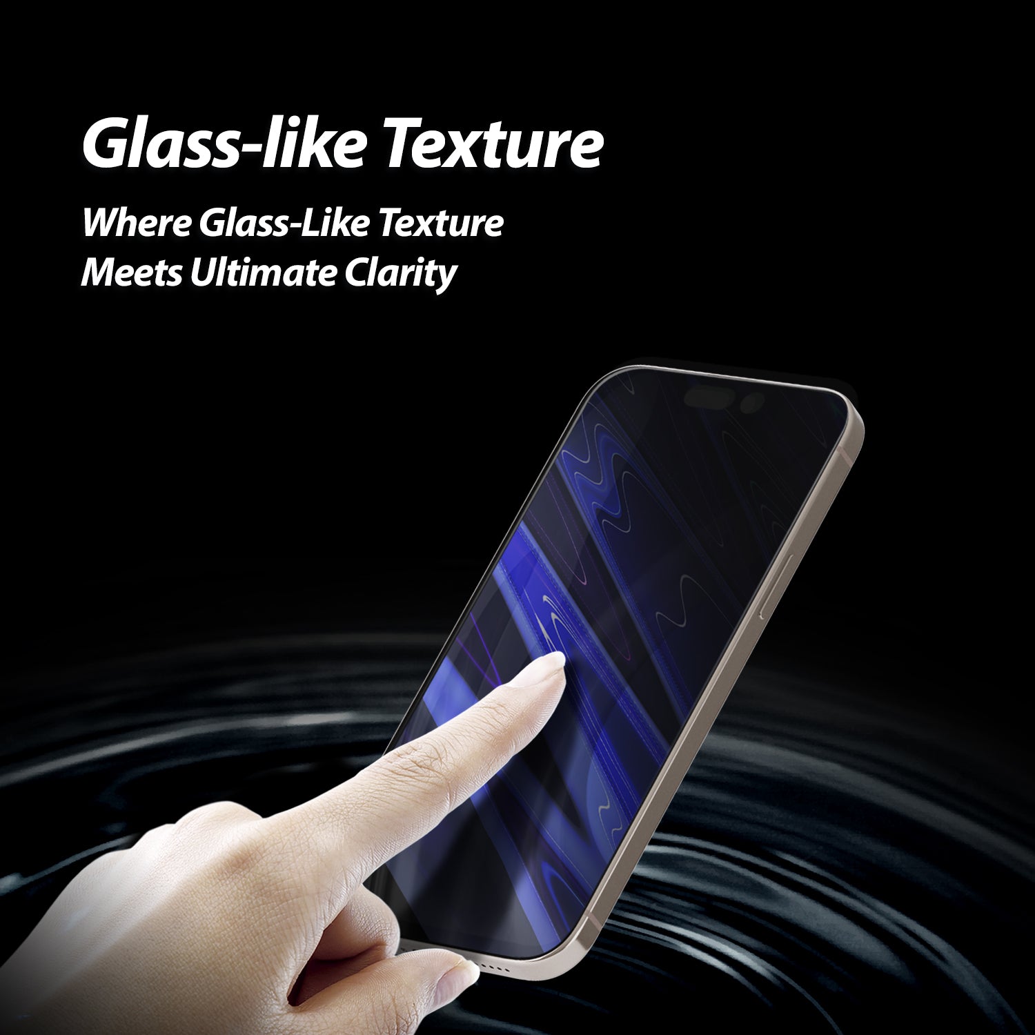 Whitestone 2 Pack Hard Film Screen Protectors with UV Lamp - for iPhone 15