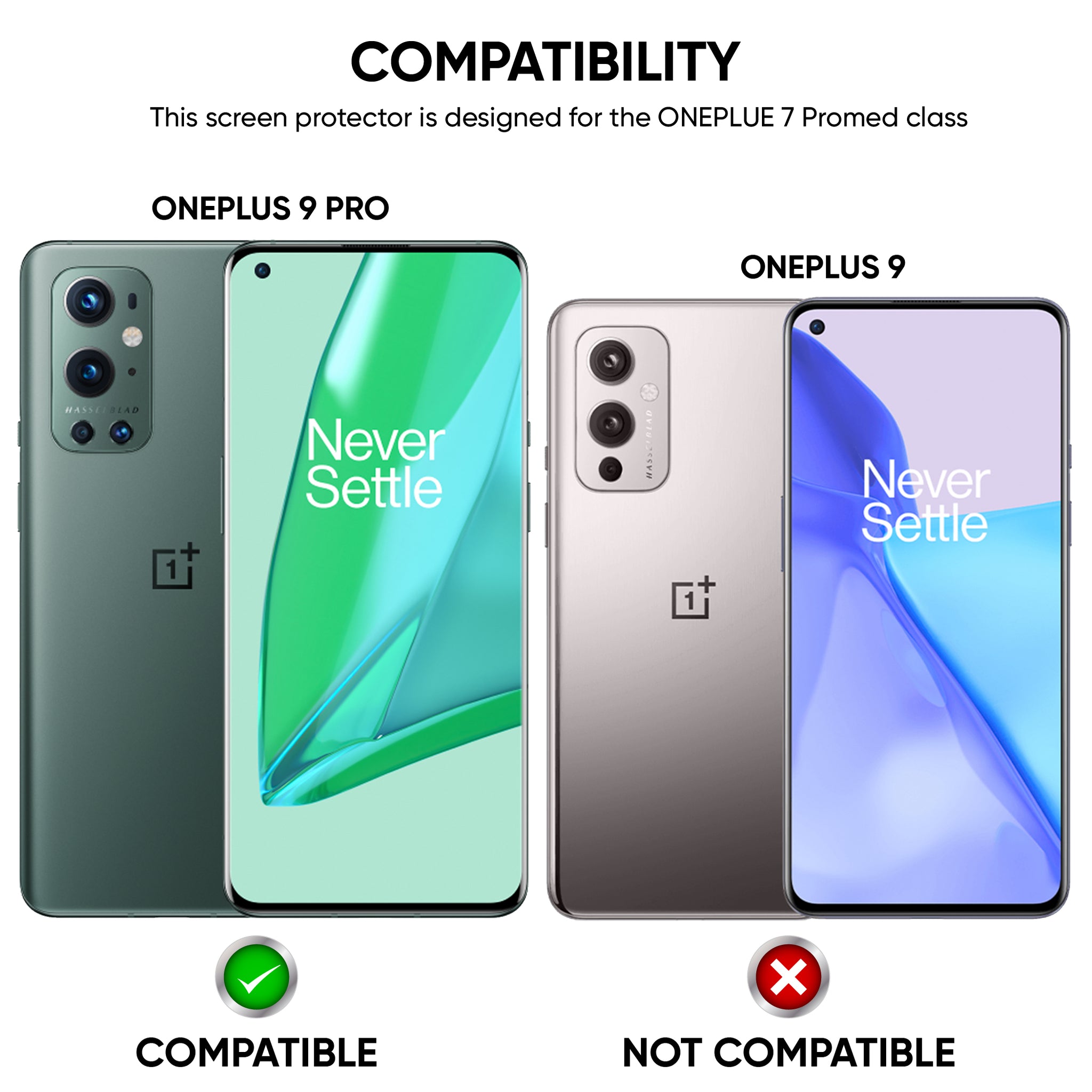 2+2pack] OnePlus 9 Pro Tempered Glass Screen Protector with Camera ...