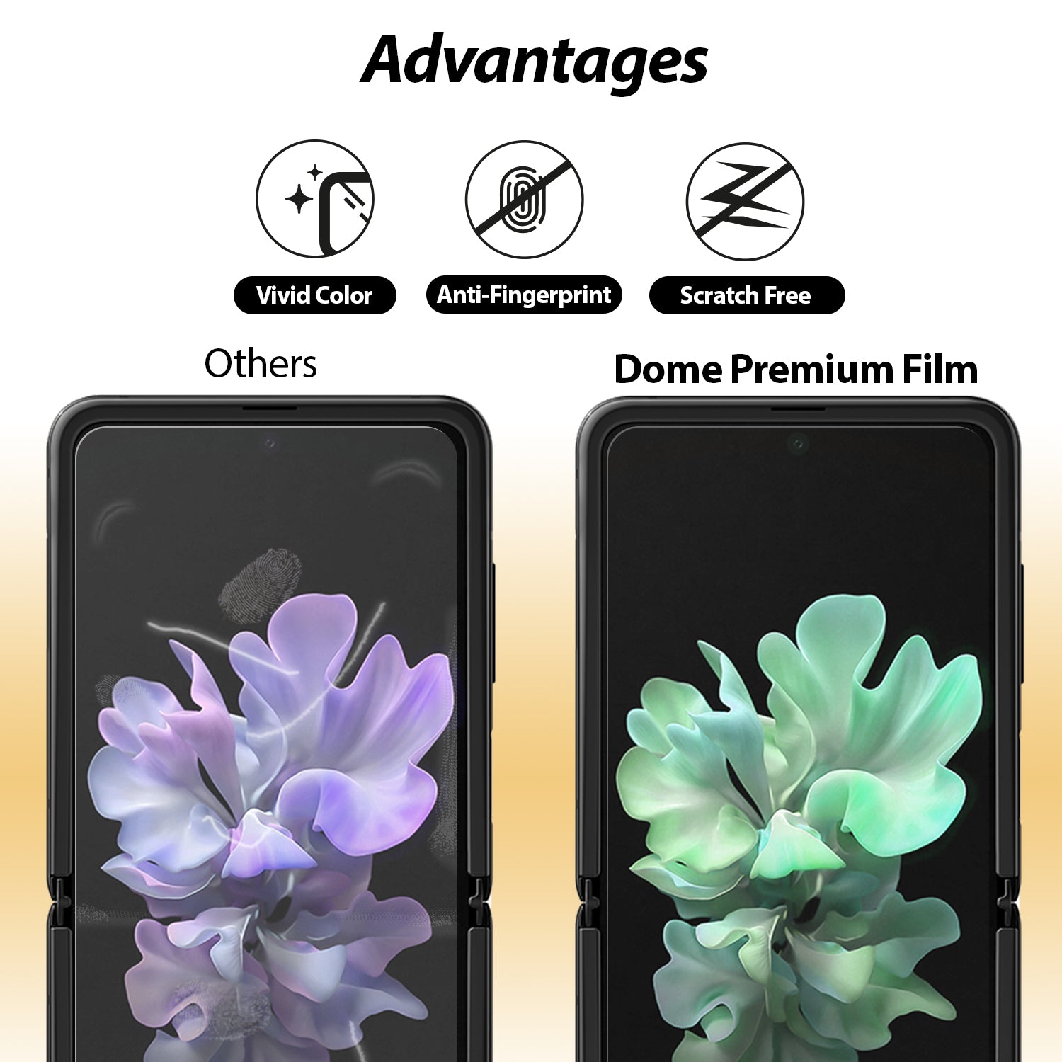 [Dome Case] Samsung Galaxy Z Flip 3 Clear Case